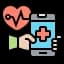 Medical and health care icon representing healthcare industry