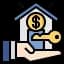 Real estate icon representing property market sector