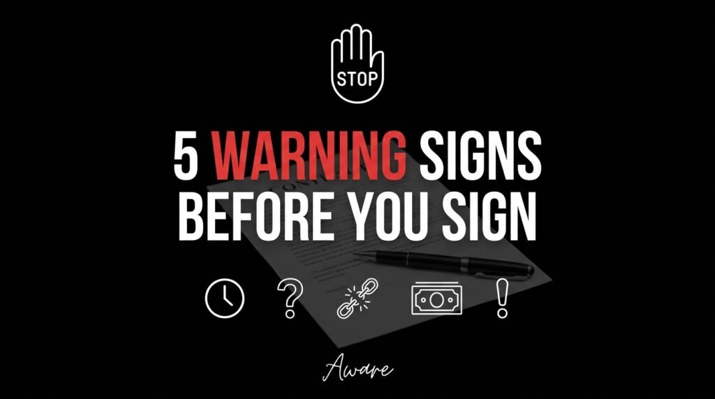 Bad contract Red Flags