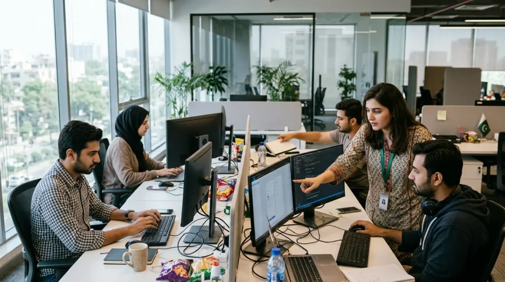 Team working software house in pakistan
